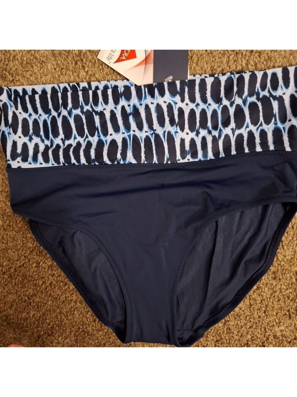 Blue Bikini Swim Bottoms Size Small NWT